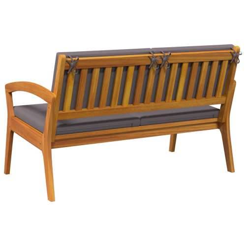 Klupa za vrt s jastučićima 115x70x72 cm od čvrstog drva bagrema Cijena