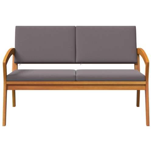 Klupa za vrt s jastučićima 115x70x72 cm od čvrstog drva bagrema Cijena