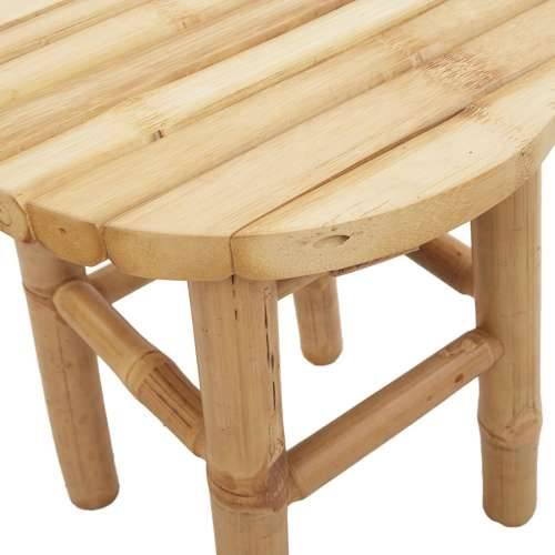 Niska okrugla stolica Ø30x36 cm od bambusa Cijena