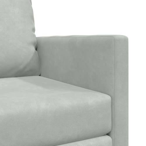 Sofa na ravnanju - Convertible Baršun 74x77x81 cm Svjetlosiva Cijena