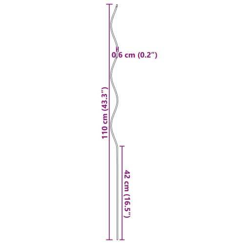 Podupirači za biljke 50 kom 110 cm Čelik Cijena