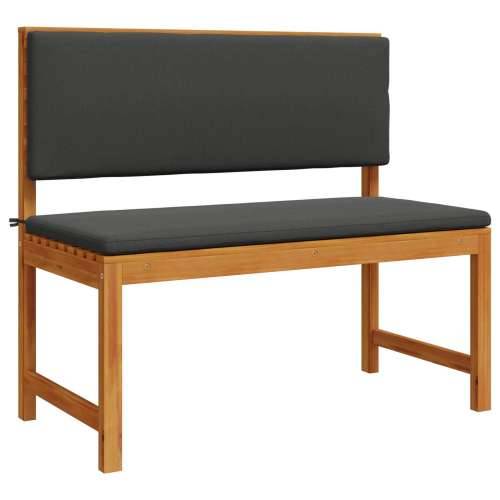 Klupa za vrt s jastučićima 100x50x91 cm od punog drva akacije Cijena