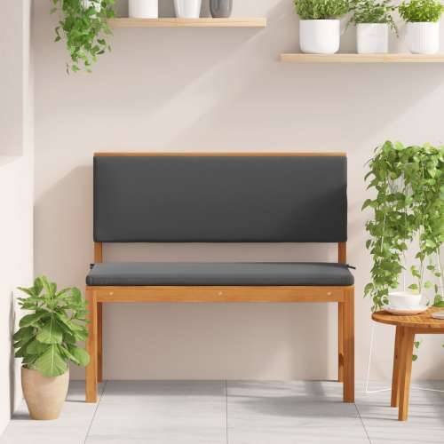 Klupa za vrt s jastučićima 100x50x91 cm od punog drva akacije Cijena