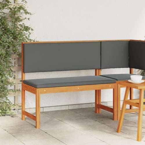 Klupa za vrt s jastučićima 100x50x91 cm od punog drva akacije Cijena