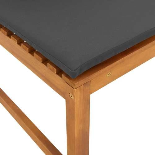 Klupa za vrt s jastučićima 100x50x91 cm od punog drva akacije Cijena