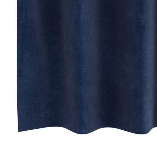 Zastore za blackout s okovima 2 kom tamnoplava baršun Cijena