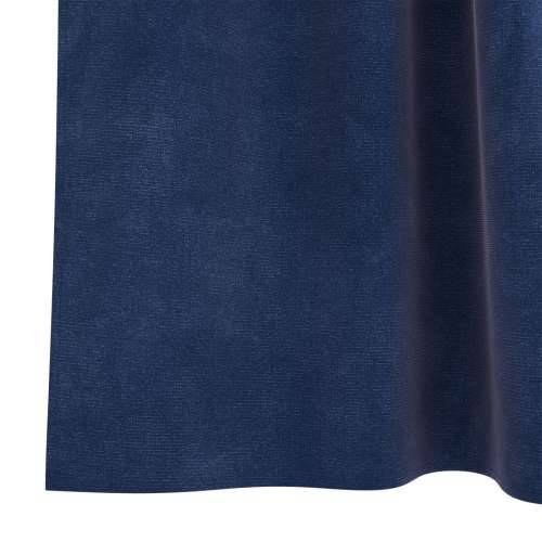 Zastore za zamračivanje s petljama 2 kom Darkoplava baršun Cijena