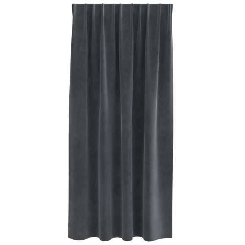 Zastore za blackout s trakom 2 kom Svjetlosiva baršun Cijena