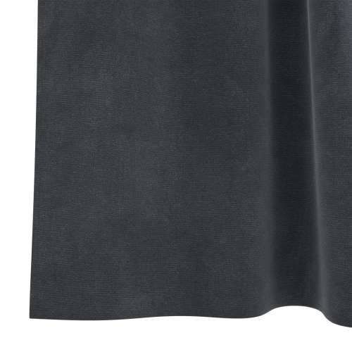 Zastore za blackout s petljama 2 kom Svjetlosiva pliš Cijena