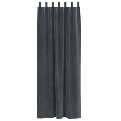 Zastore za zamračivanje s petljama 2 kom Svjetlosiva baršun Cijena