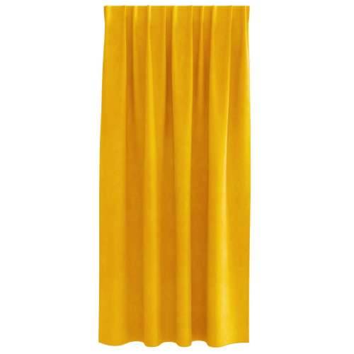 Zastore za tamu s trakama 2 kom Mustard žuti baršun Cijena
