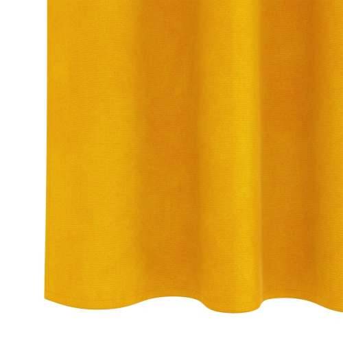 Zastore za blackout s vrhom 2 kom Mustard žuti baršun Cijena