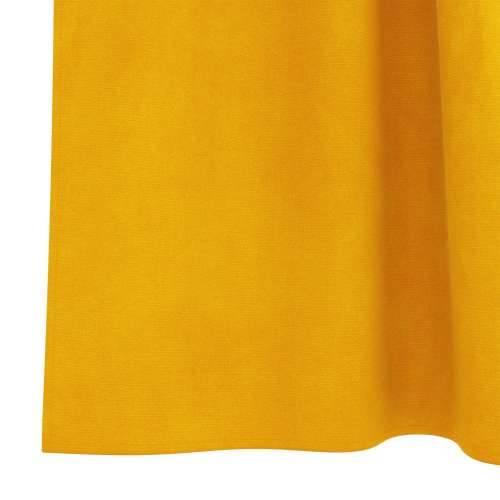 Zastore za zatamnjenje s petljama 2 komada Boja senfa Baršun Cijena