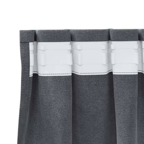 Zastore za tamu s trakom 2 kom Super svijetlo siva baršun Cijena