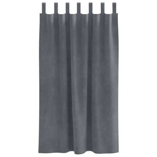 Zastore za blackout s petljama 2 kom Super svijetlosiva pliš Cijena
