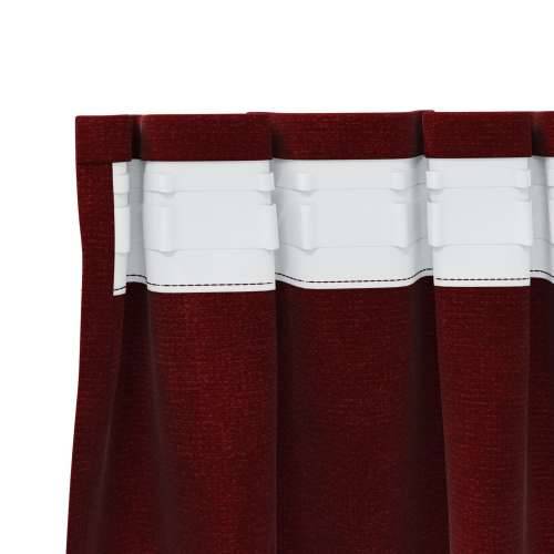 Zastore za zamračivanje s gornjom trakom 2 komada Bordo Baršun Cijena