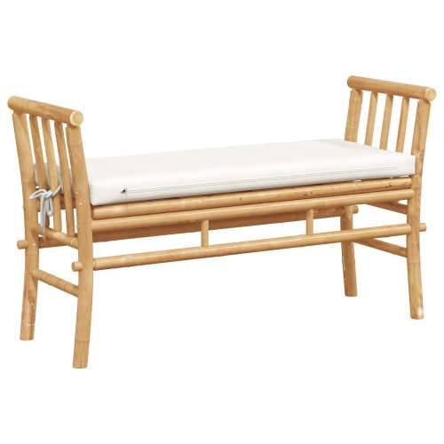 Klupa za vrt s jastučićem 110 cm od bambusa Cijena