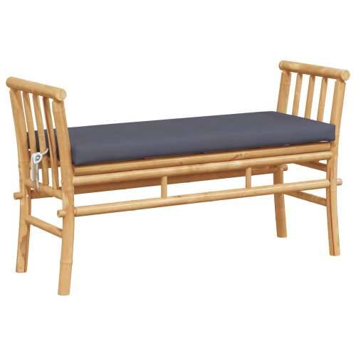 vanjska klupa s jastučićem, 110 cm od bambusa Cijena