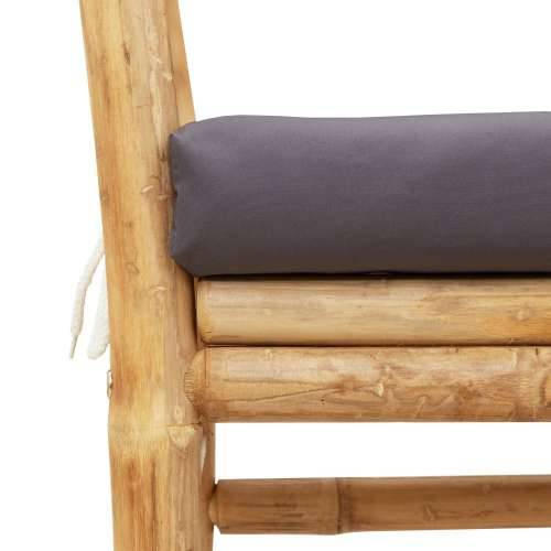 vanjska klupa s jastučićem, 110 cm od bambusa Cijena