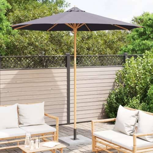 Vrtni suncobran tamno sivi 270x260 cm od bambusa Cijena