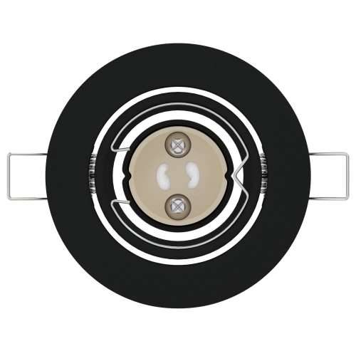 Ugradna Spot Svjetla 12 kom Round GU10 Crna Ø90 mm Čelik Cijena