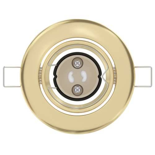 Ugradne Reflektore 12 kom Round GU10 Zlatna Ø90 mm Čelik Cijena