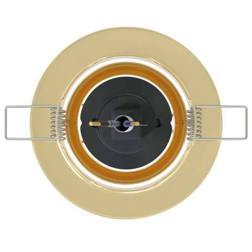 Ugradne Reflektore 12 kom Round GU10 Zlatna Ø90 mm Čelik Cijena