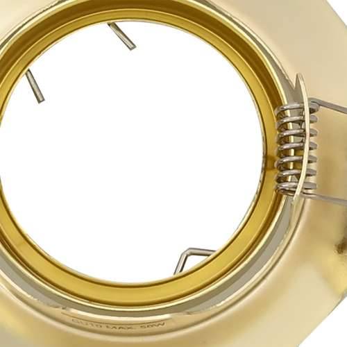 Ugradne Reflektore 12 kom Round GU10 Zlatna Ø90 mm Čelik Cijena
