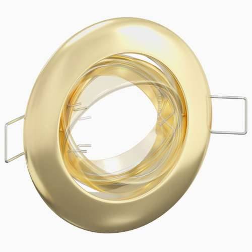 Ugradne Reflektore 12 kom Round GU10 Zlatna Ø90 mm Čelik Cijena