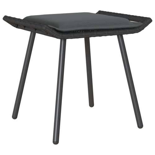 Vrtni stolci 2 kom Crni 50x40x45 cm Poliratan Cijena