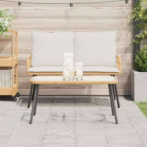 Stolić za kavu prirodni 90x45x42 cm Poli ratan Cijena