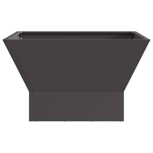 kvadratna vatrena peć crna 60x60x35 cm čelik Cijena