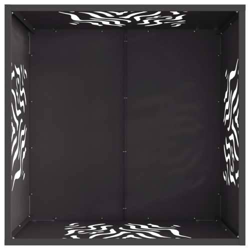Vatrena jama Kvadratna Crna 60x60x40 cm Čelik Cijena