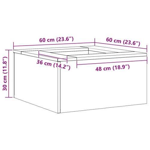 Vatrena jama Kvadratna 60x60x30 cm Odporna na vremenske uvjete Cijena