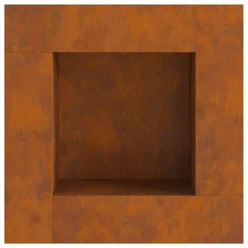 Ognjište Kvadratno 80x80x40 cm Odporna čelika Cijena