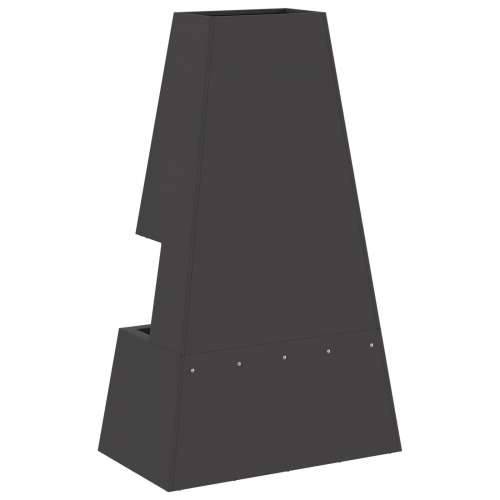 Ognjište s prostorom za drva Crno 60x35x100 cm Čelik Cijena