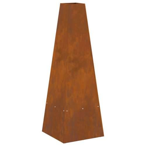 Vatrogasni jam s spremnikom za drva 35x35x100 cm od nehrđajućeg čelika Cijena