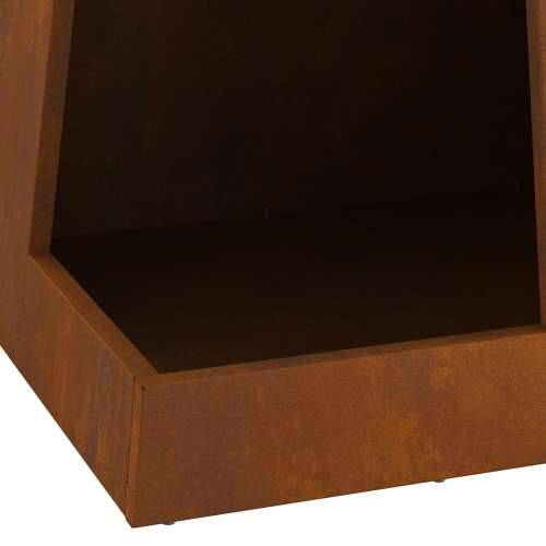 Vatrogasni jam s spremnikom za drva 35x35x100 cm od nehrđajućeg čelika Cijena