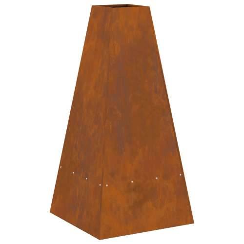 Ognjište s odlaganjem drva 50x50x100 cm od otpornog čelika Cijena