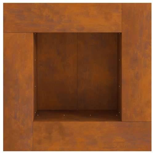 Ognjište Kvadratno 80x80x40 cm od Čelika, otporno na vremenske uvjete Cijena