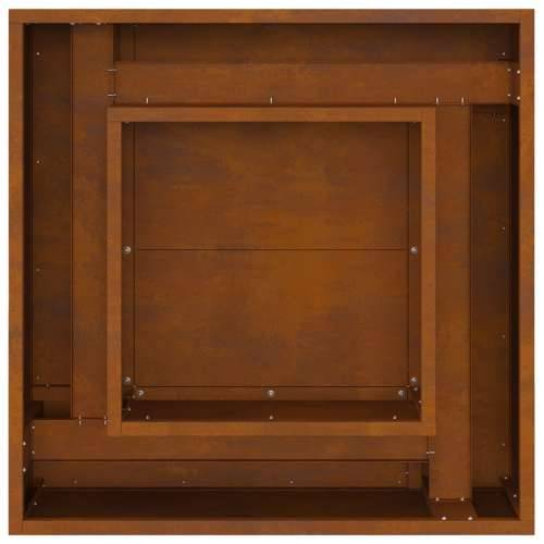 Vatrena jama Kvadratna 60x60x30 cm Čelik otporan na vremenske uvjete Cijena