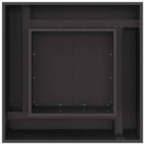 Vatrena jama Kvadratna Crna 80x80x40 cm Čelik Cijena