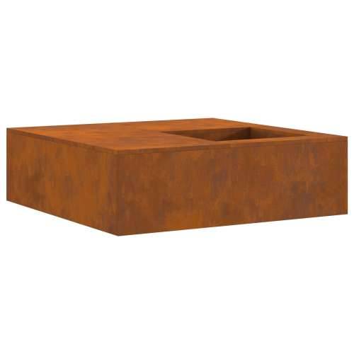 Ognjište s pohranom drva 100x100x30 cm Odporni čelik Cijena