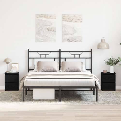 Noćni ormarići s ladicama 2 kom Crna hrast 30x30x40 cm Cijena