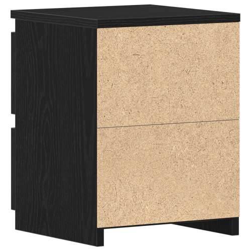 Noćni ormarići s ladicama 2 kom Crna hrast 30x30x40 cm Cijena