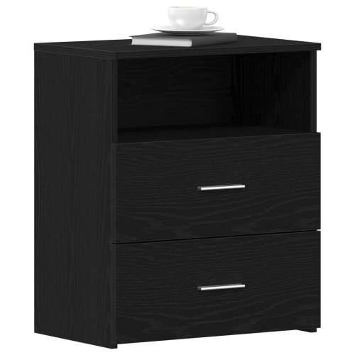 Noćni ormarić 2 kom Crni hrast 50x32x60cm Od konstruiranog drveta Cijena