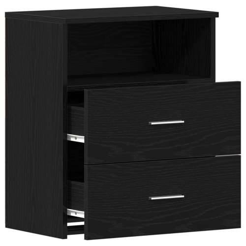 Noćni ormarić 2 kom Crni hrast 50x32x60cm Od konstruiranog drveta Cijena