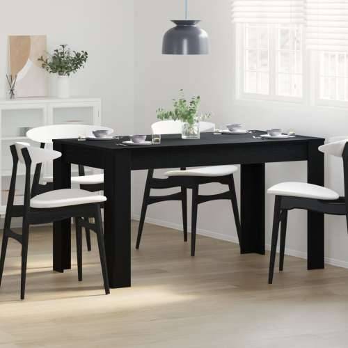Blagovaonski Stol Crni Hrast 140x74,5x76 cm Od drveta Cijena