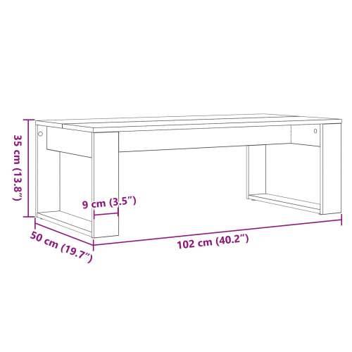 Stolić za kavu Crna Orah 102x50x35 cm od drva Cijena