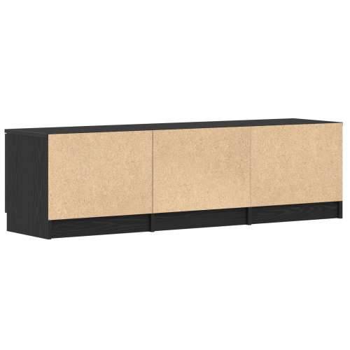 TV ormar - Crni hrast - 140x35x40 cm - Izrađeno od inženjerskog drveta Cijena